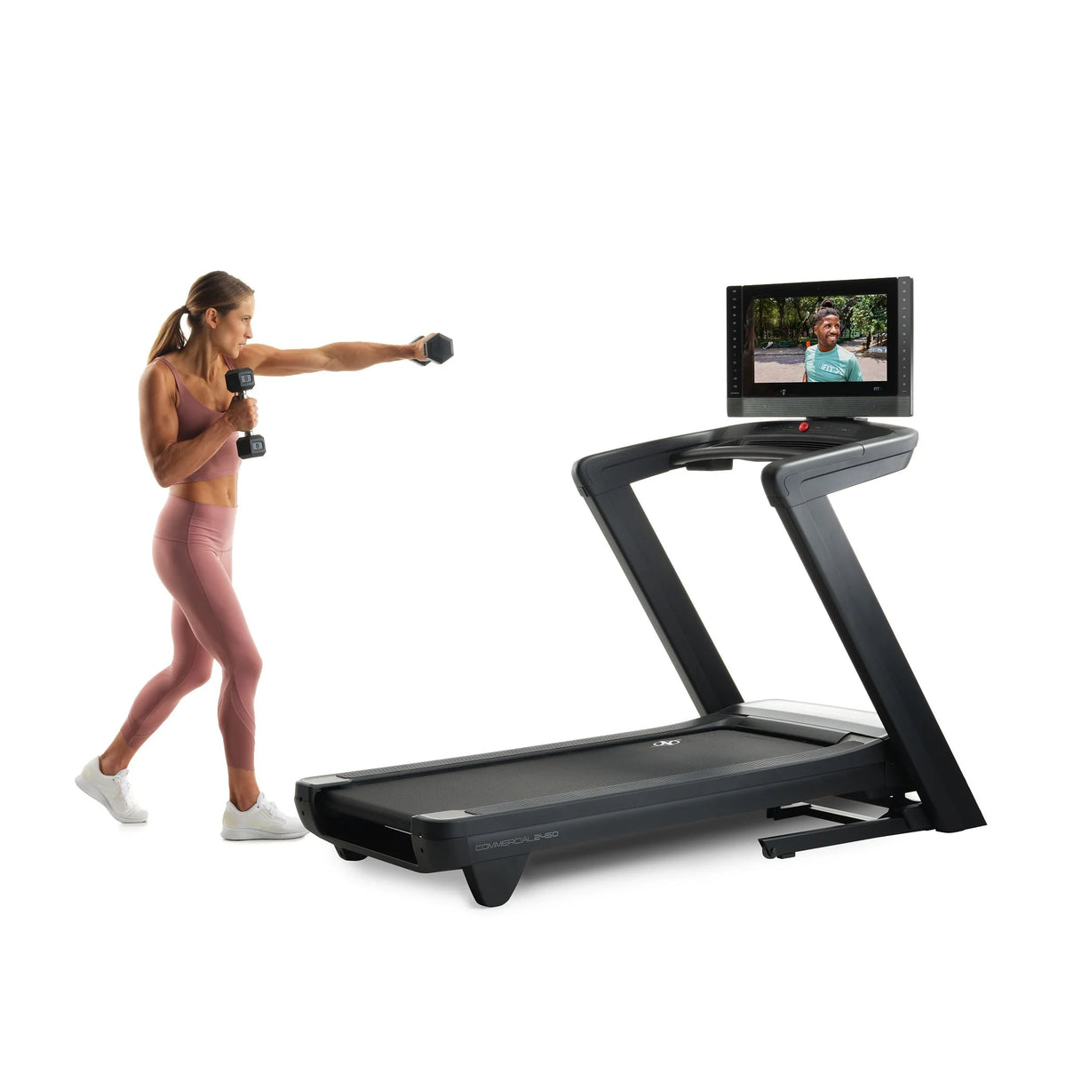 Treadmill with 22” Pivoting Touchscreen I189