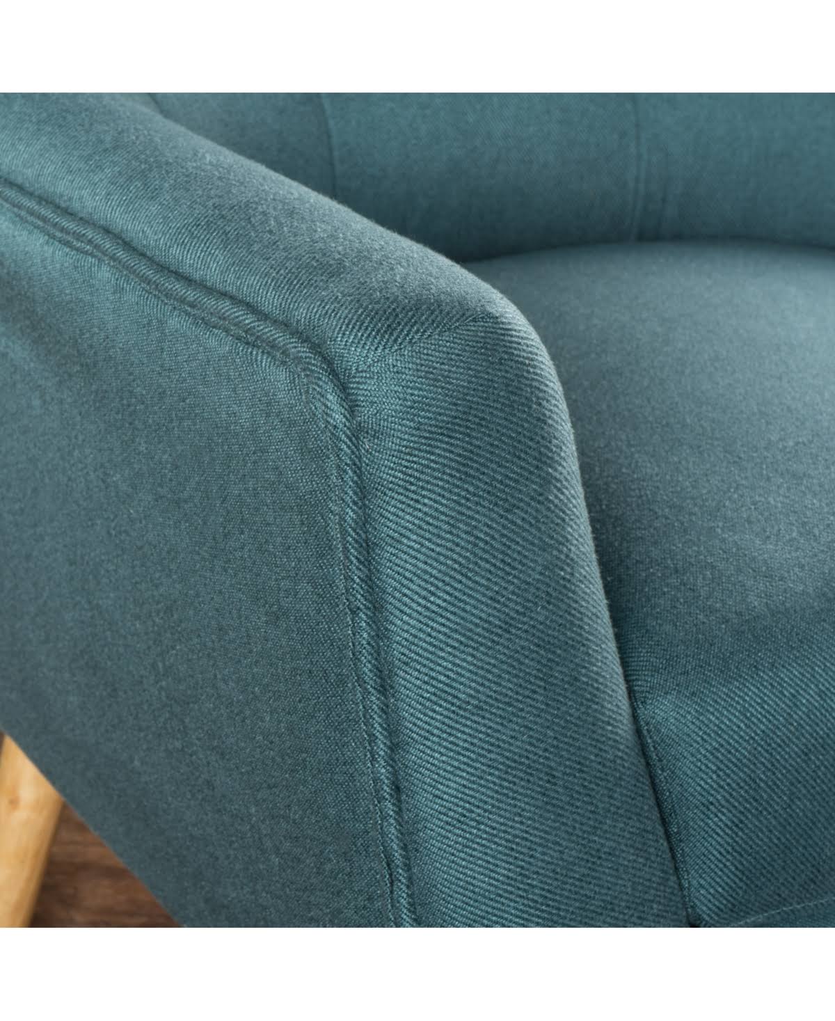 Gray and Brown Tufted Club Chair K49237