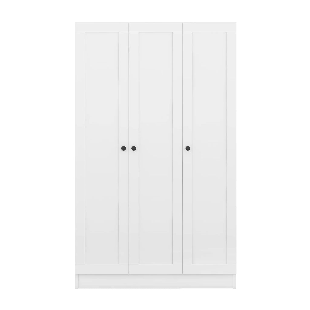 Wood Wardrobe Closet with Doors Shelves and Hanging Rail B933
