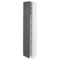 White High Cabinet with Shelves and 2 Doors D197276