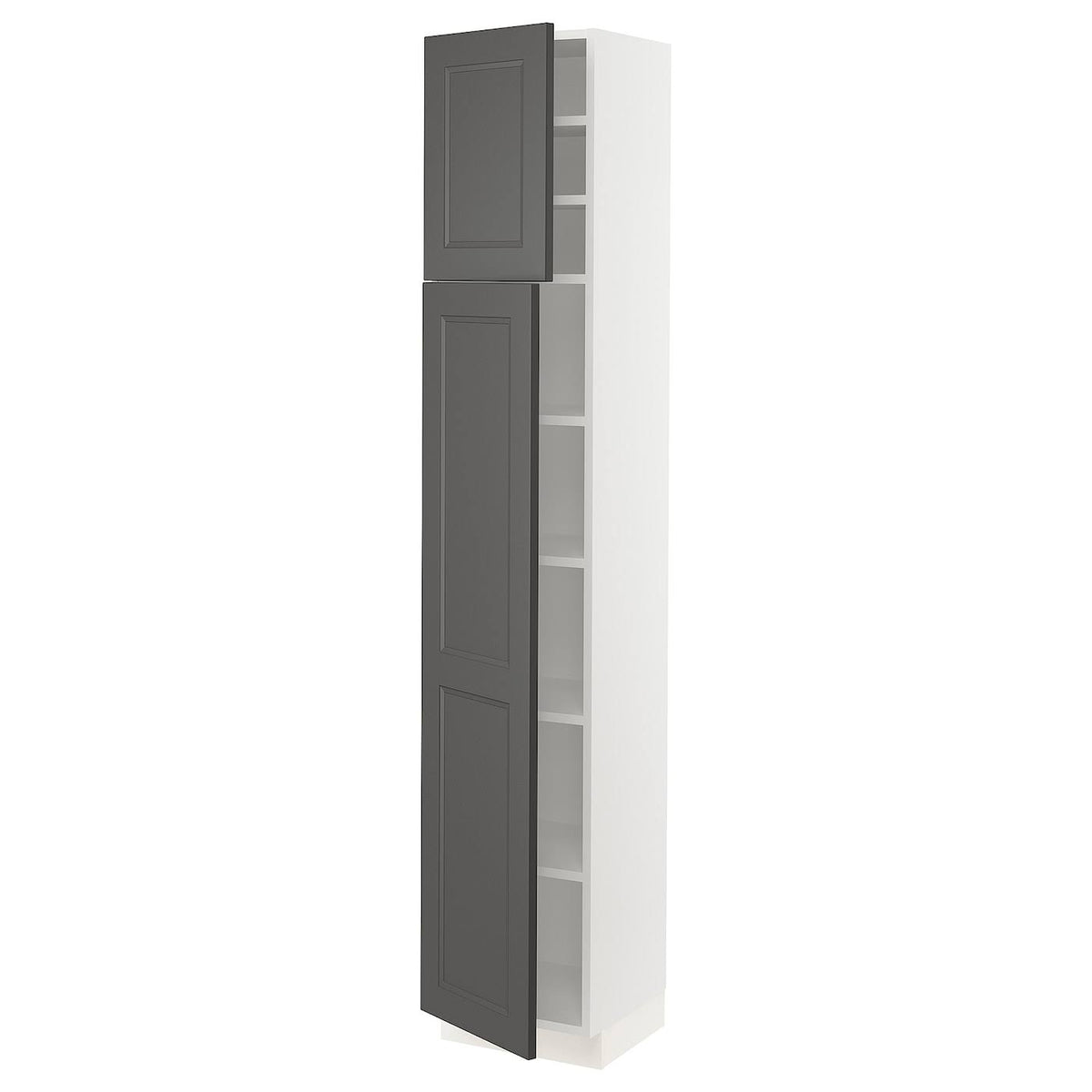 White High Cabinet with Shelves and 2 Doors D197276