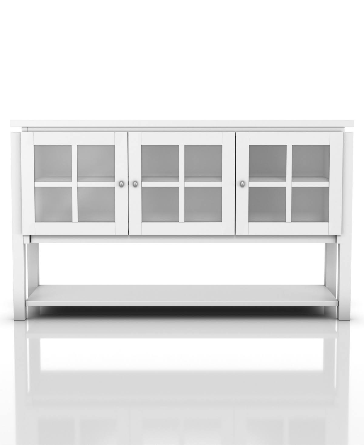White Rectangle Buffet X456492