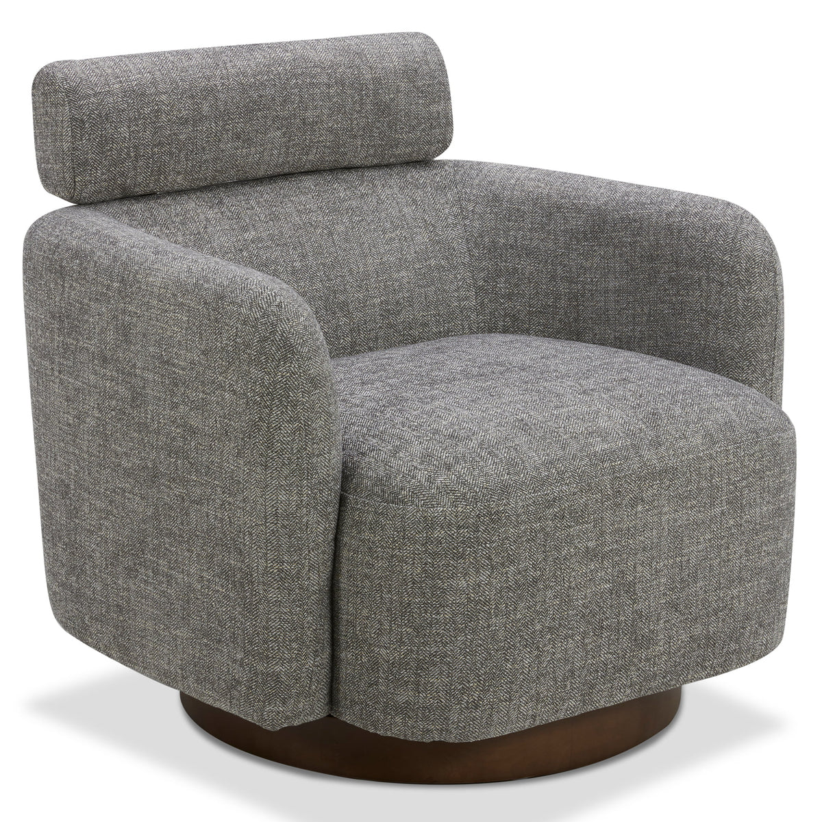 Swivel Accent Barrel Chair with Adjustable Backrest L5274