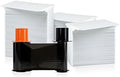 500 Print KO Ribbon with Cleaning Roller and 500 Blank PVC Cards Bundle M484