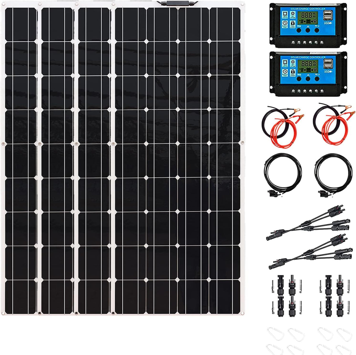 800W Flexible Monocrystalline Solar Panel Kit with 40A Controller V32969