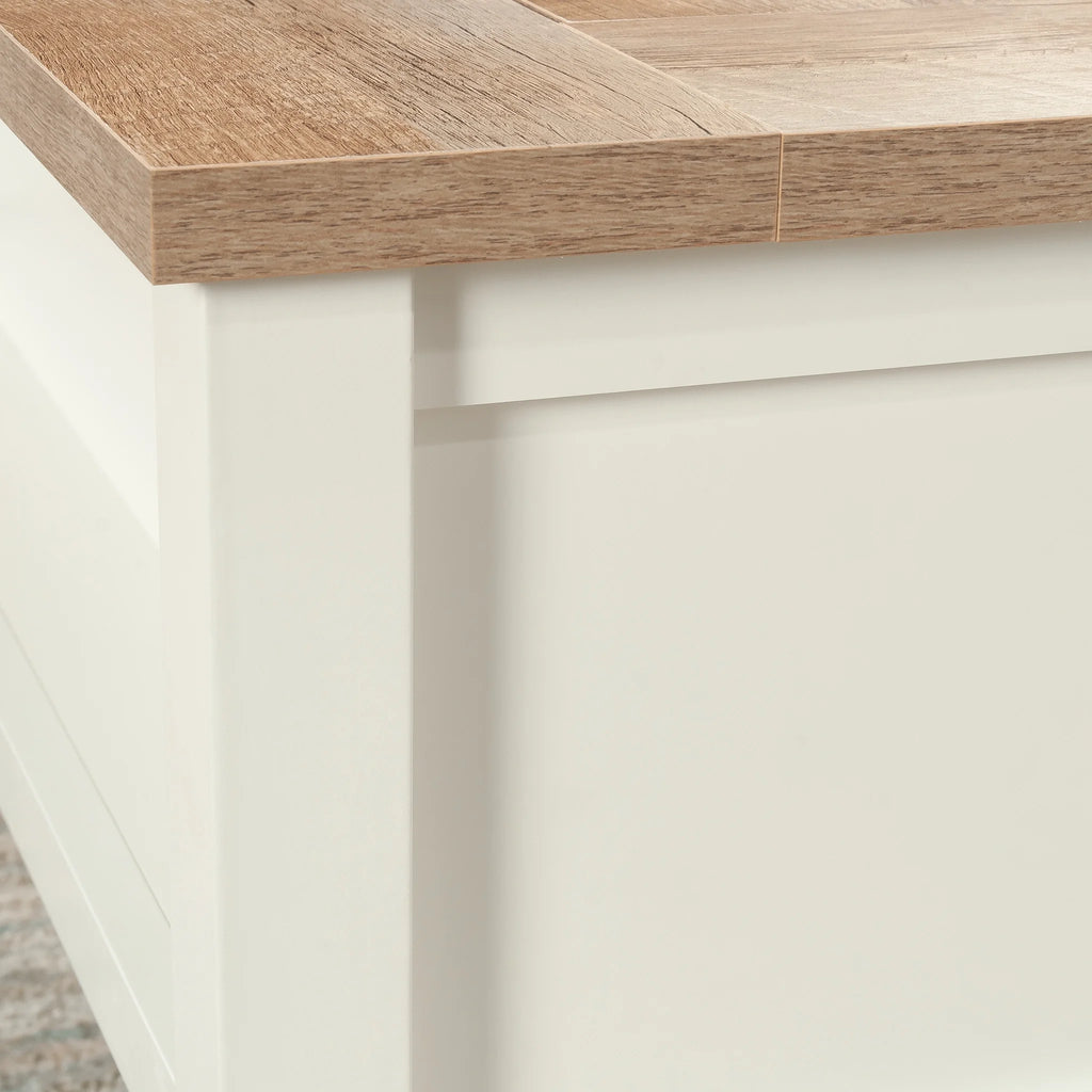 Soft White Coffee Table with Reversible Top D2671