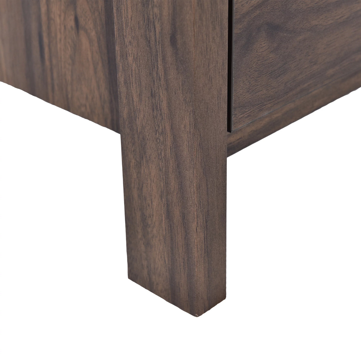 Medium Brown 5 Drawer Faux Wood Dresser C18736