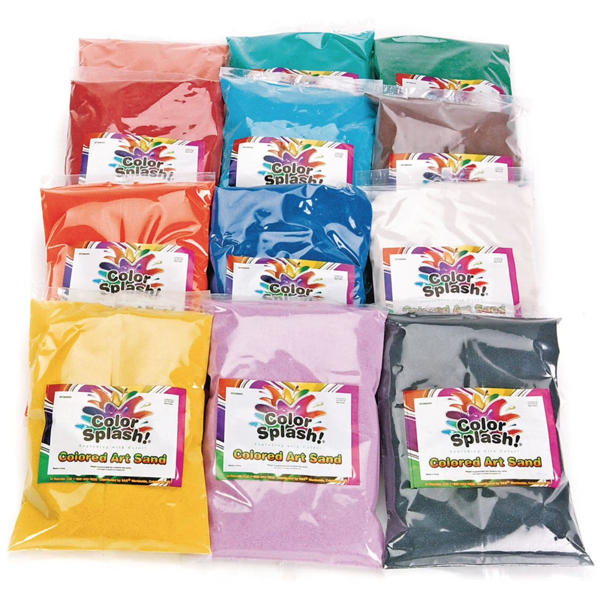 12 Pack Assortment of Fine Sand, 24 lbs U77445