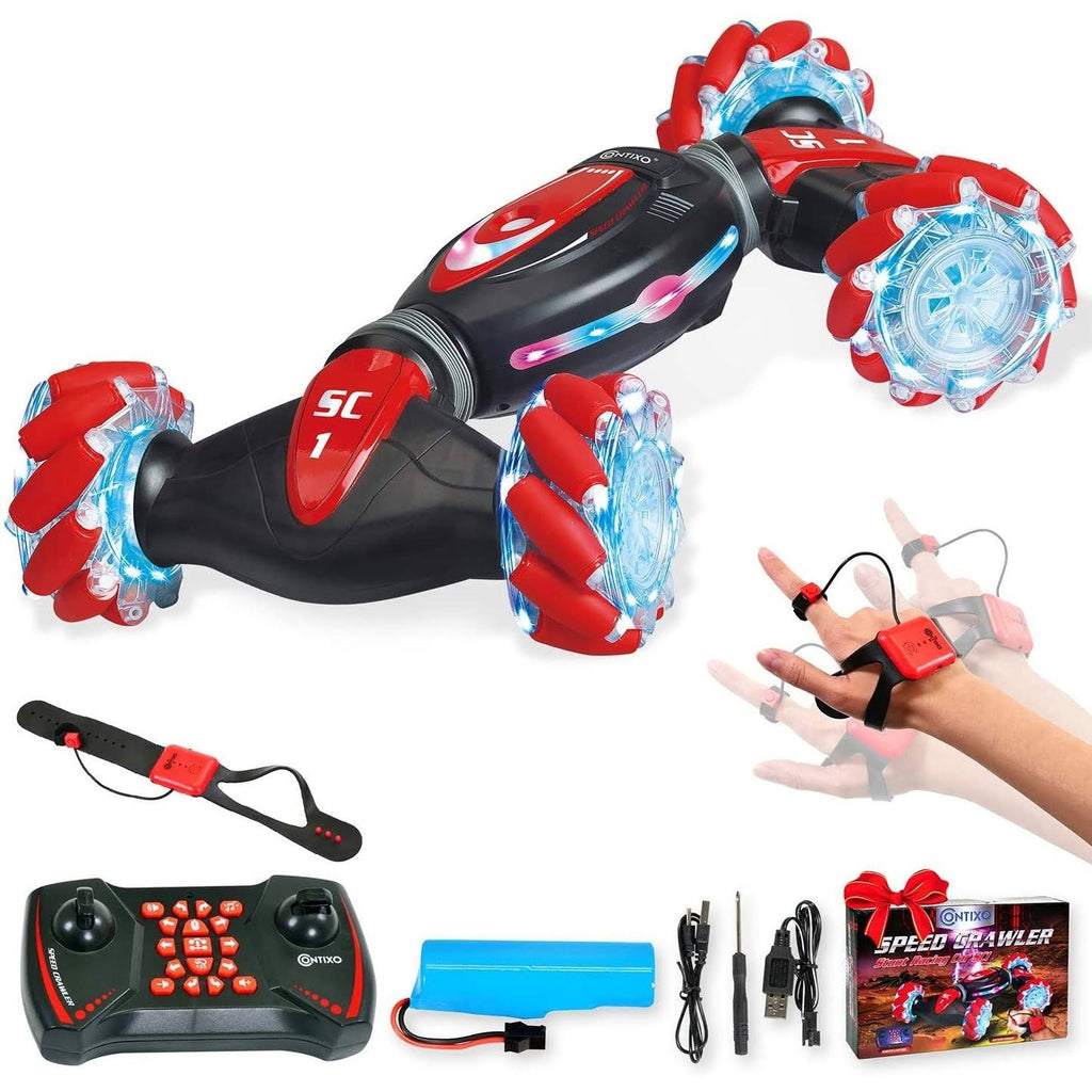 Red 4WD RC Stunt Car B605