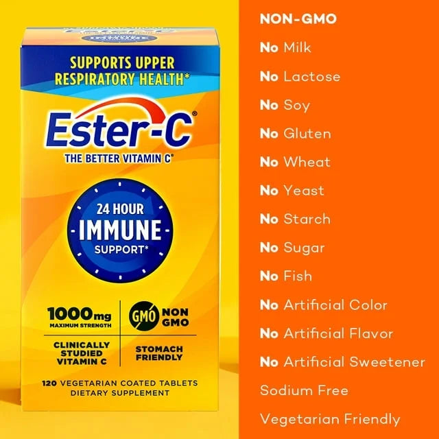 Ester-C with Citrus Bioflavonoids 1000 mg 120 Vegetarian Tablets M717780