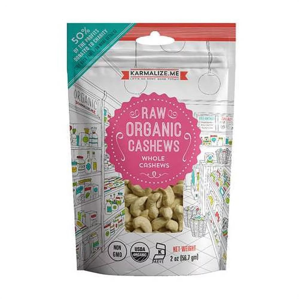 Organic Raw Cashews 2 oz Y1351