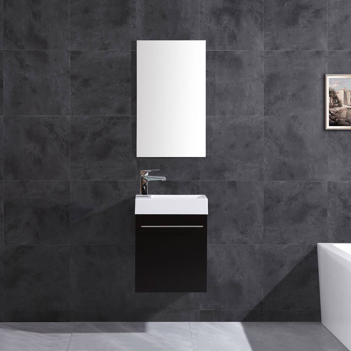 Espresso Modern Vanity Cabinet R300576
