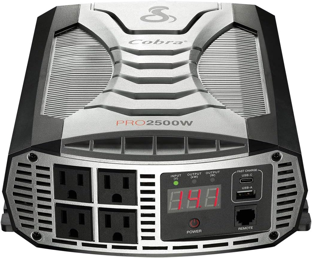 2500W Power Inverter with 4 AC Outlets and 2 USB Ports B853