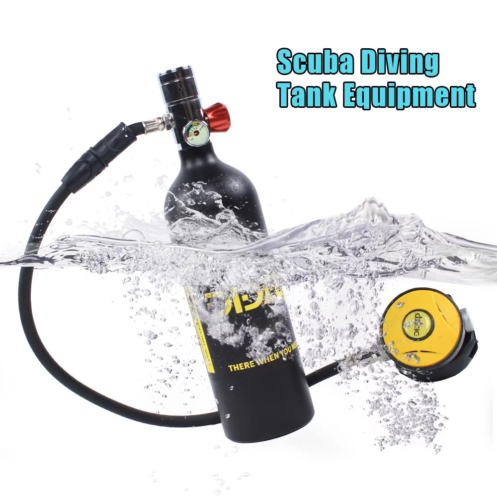 1L Mini Diving Equipment Kit Underwater Breath Oxygen Tank Pump H704458