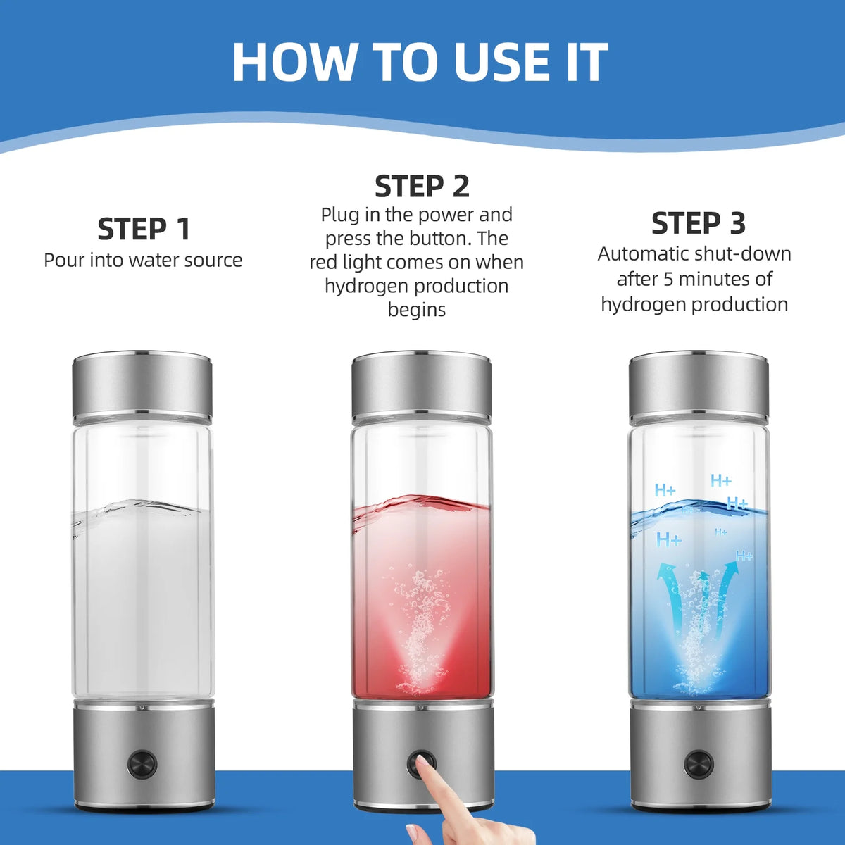 330ml Portable Water Ionizer Bottle Z410