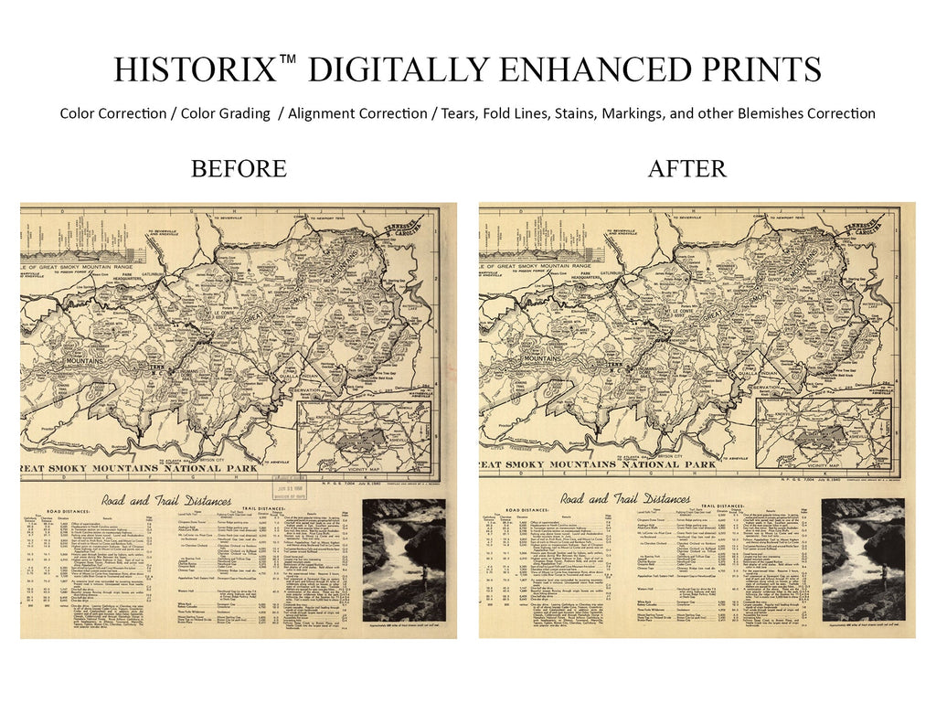 Vintage Map Wall Art Poster M199