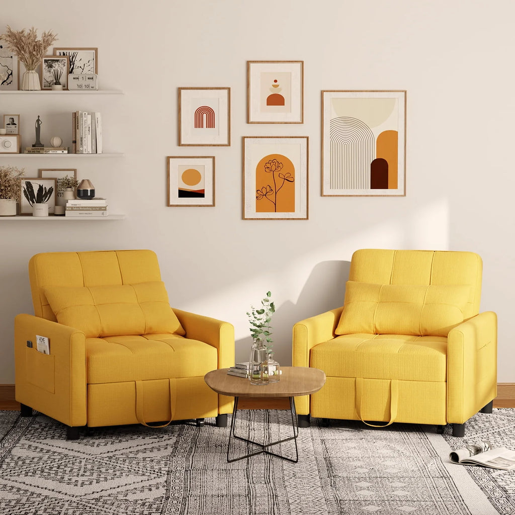 Gray Convertible Sofa Bed Z97416