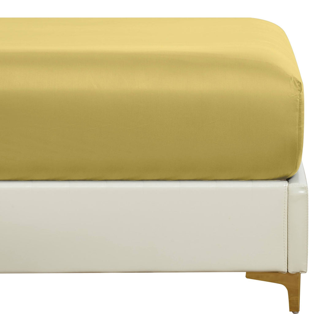 Queen Fitted Sheet, 100% Cotton Sateen T35955