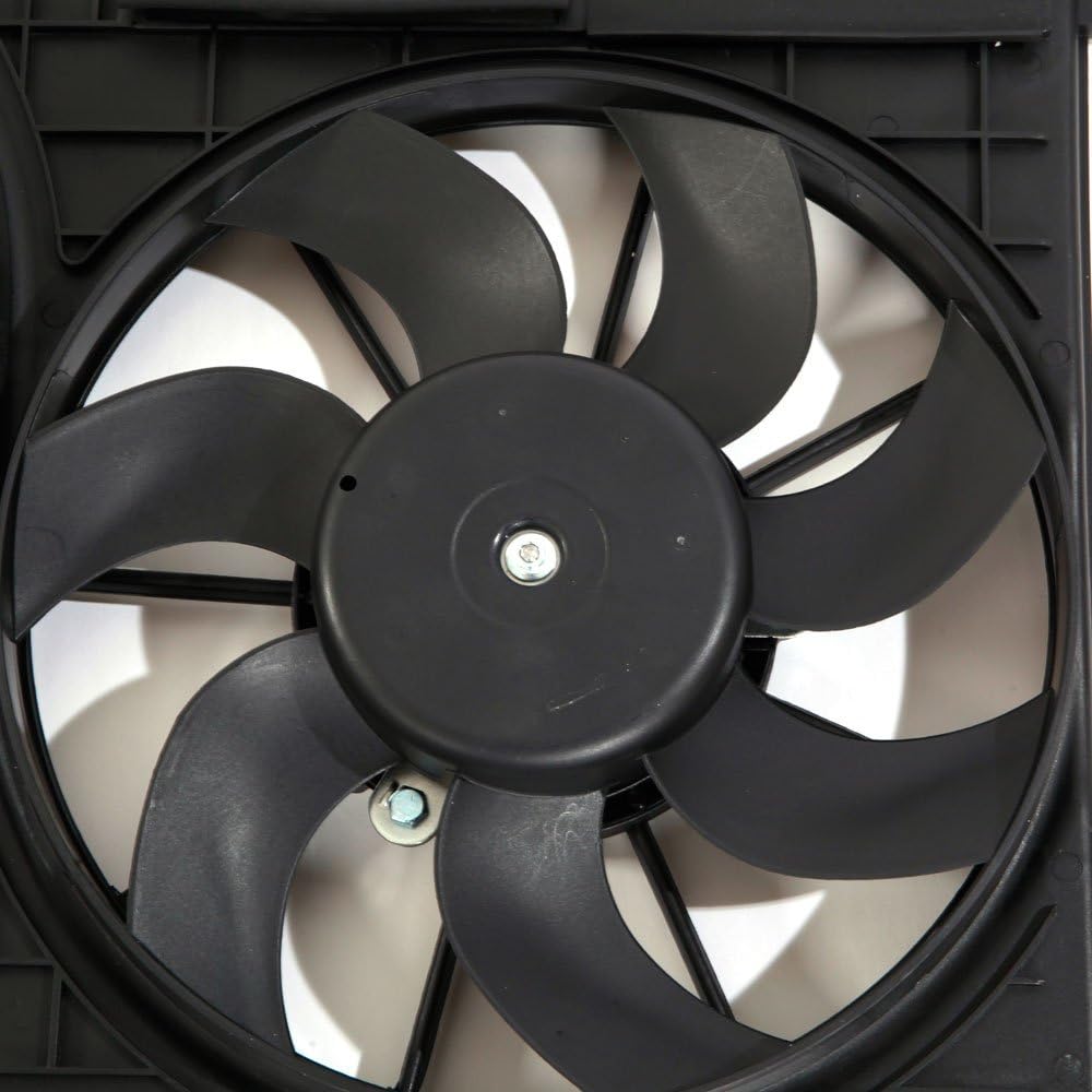 Cooling Fan Motor Assembly Compatible with 2006-2014 Audi A3 Quattro TT Quattro Beetle CC Eos Goif GTI Jetta Passat 2.0L T478489