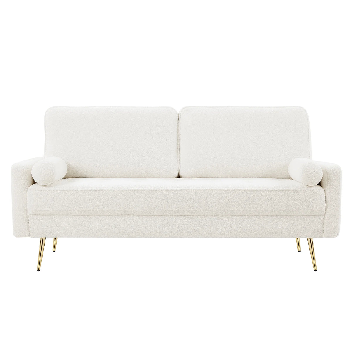 2 Seater Boucle Sofa with 2 Pillow T887