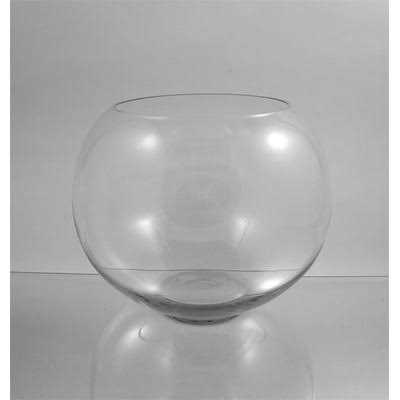 Clear Glass Bubble Bowl Vase N156