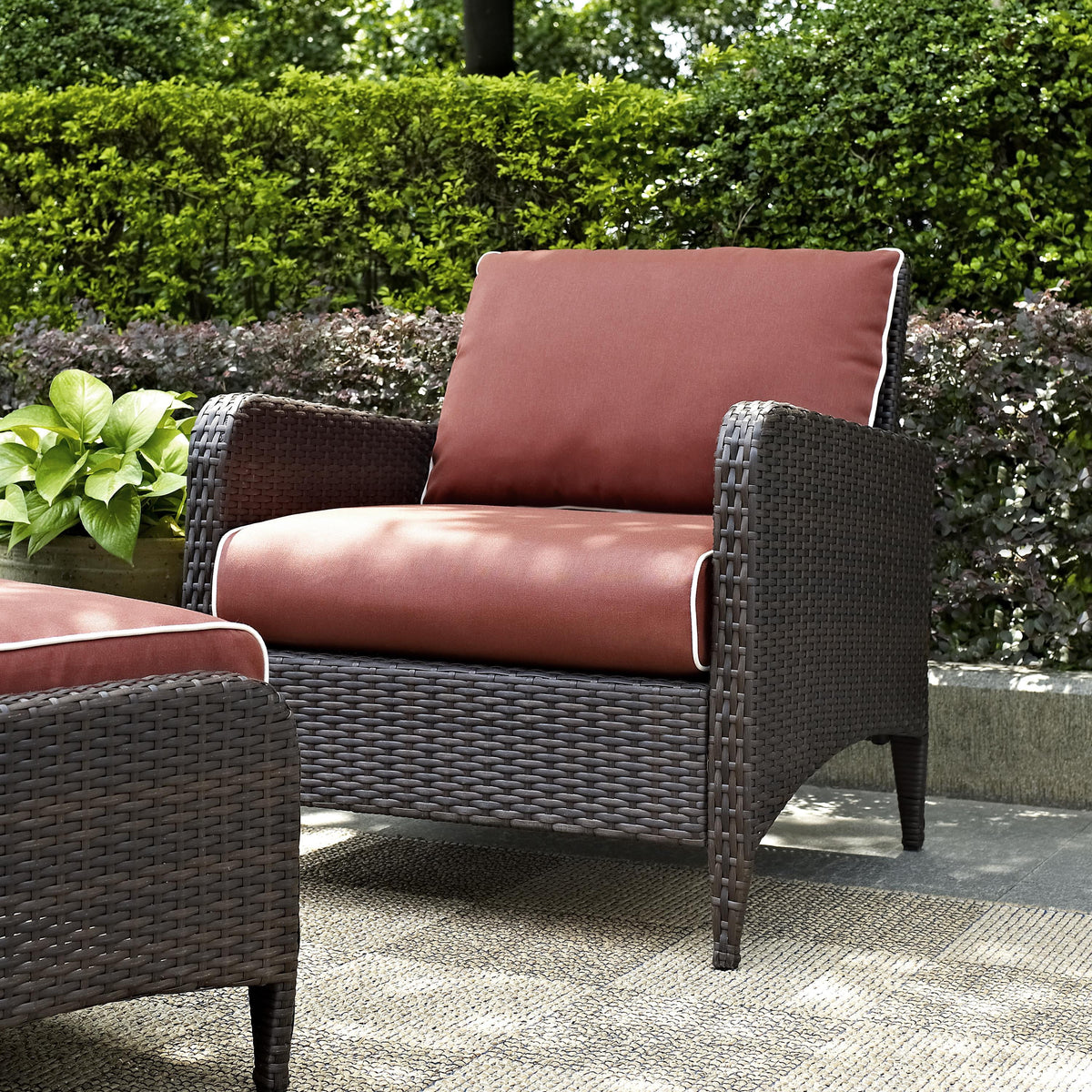 Outdoor Wicker Arm Chair X130079