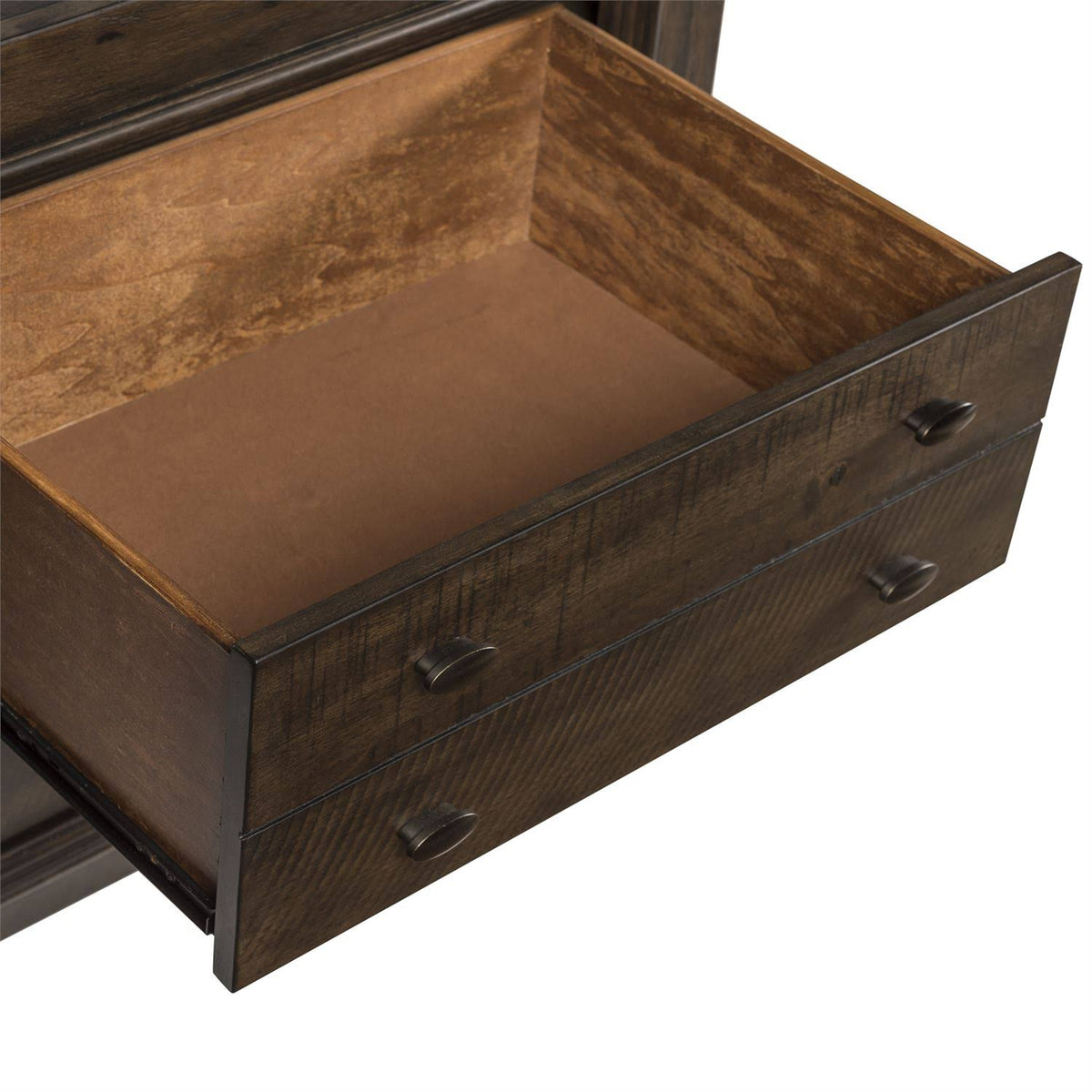 2 Drawer Nightstand, Dark Brown F2043