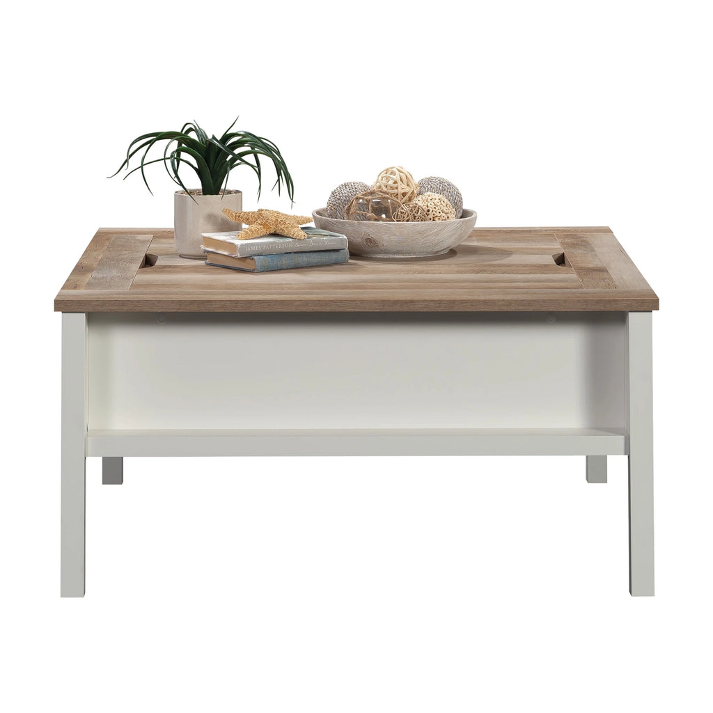 Soft White Coffee Table with Reversible Top D2671