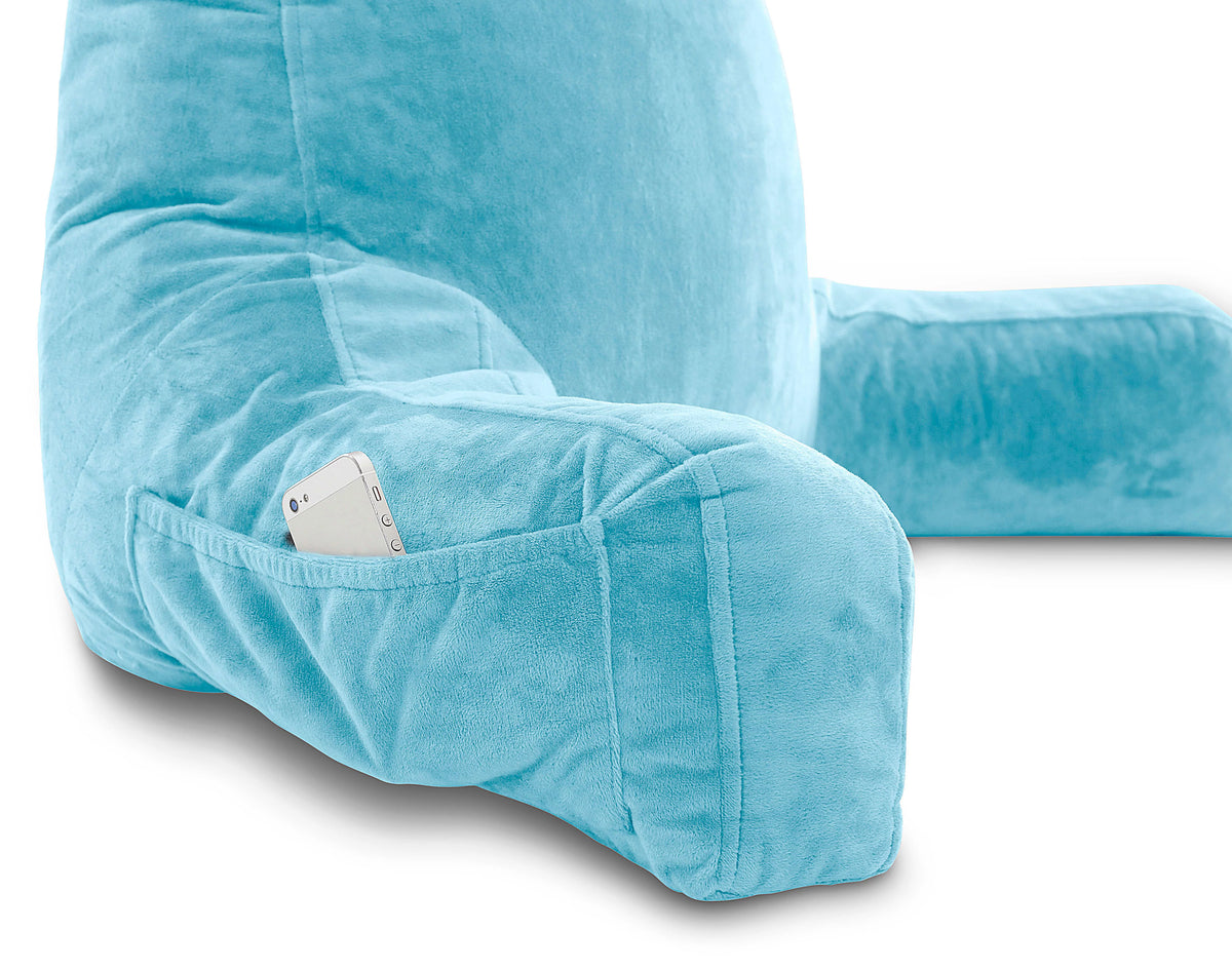 Carolina Blue Bed Rest Pillow with Arms C812