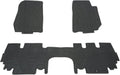 Black Rubber Floor Mat for Jeep Wrangler 4-Door 3-Piece X975070