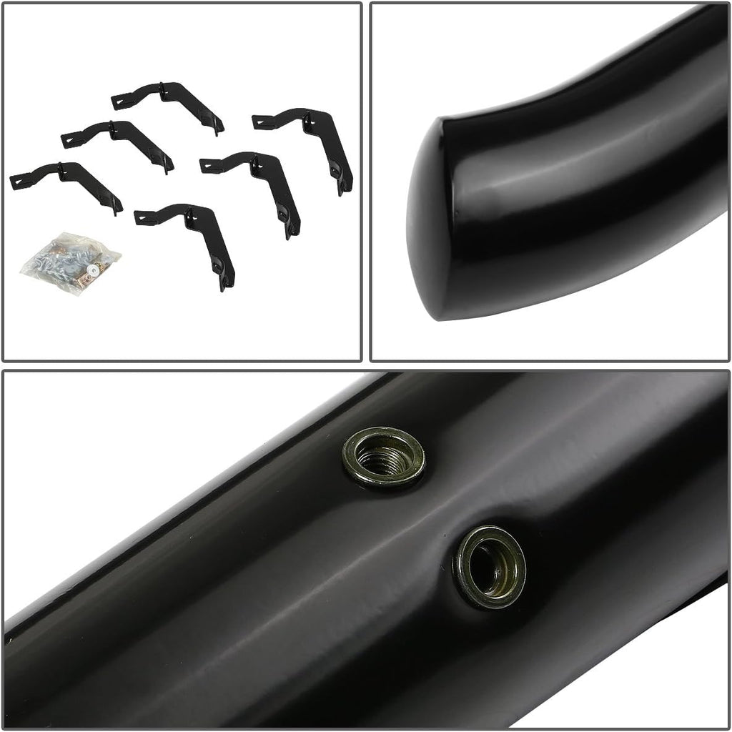 Stainless Steel Black Powdercoated Side Step Nerf Bar Running Boards T143