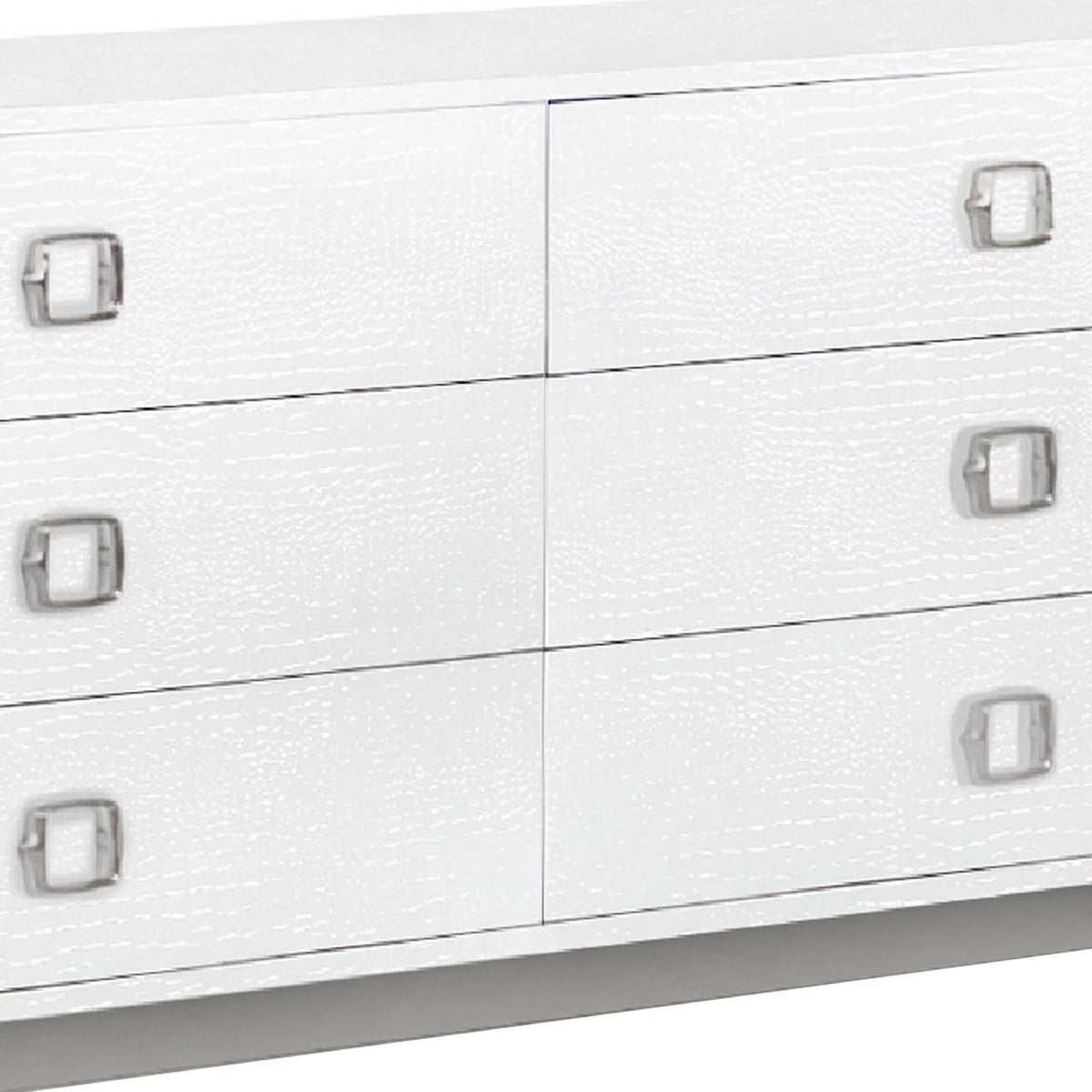 White 6 Drawer Dresser C72155