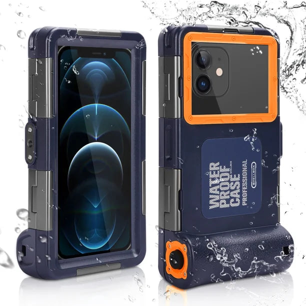 Waterproof Protective Case for Phones Up to 6.9 Inch with Lanyard V699