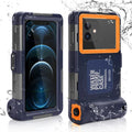 Waterproof Protective Case for Phones Up to 6.9 Inch with Lanyard V699