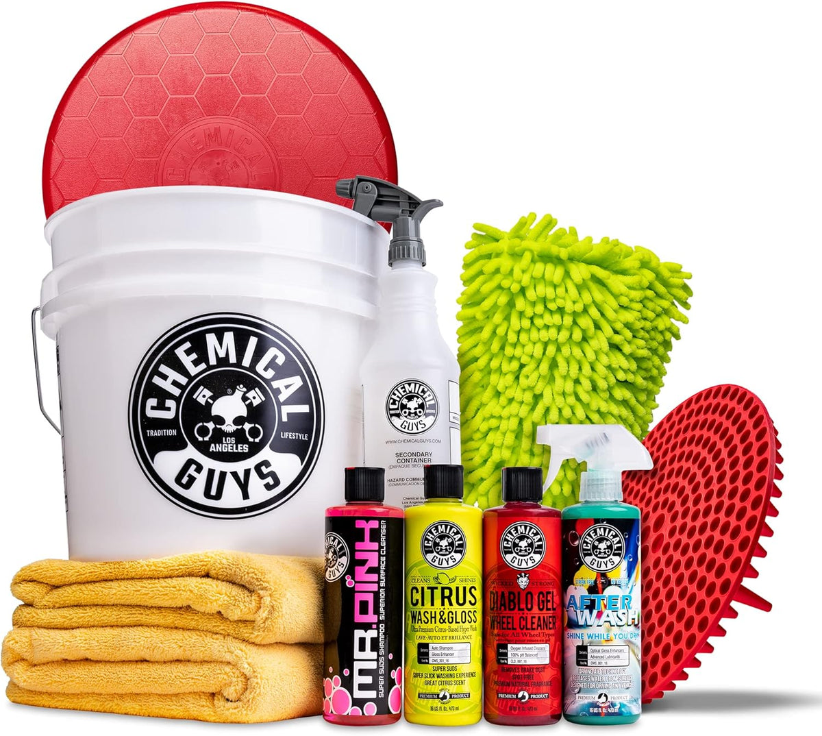 11 Items Car Wash Bucket Kit with Dirt Trap H9244