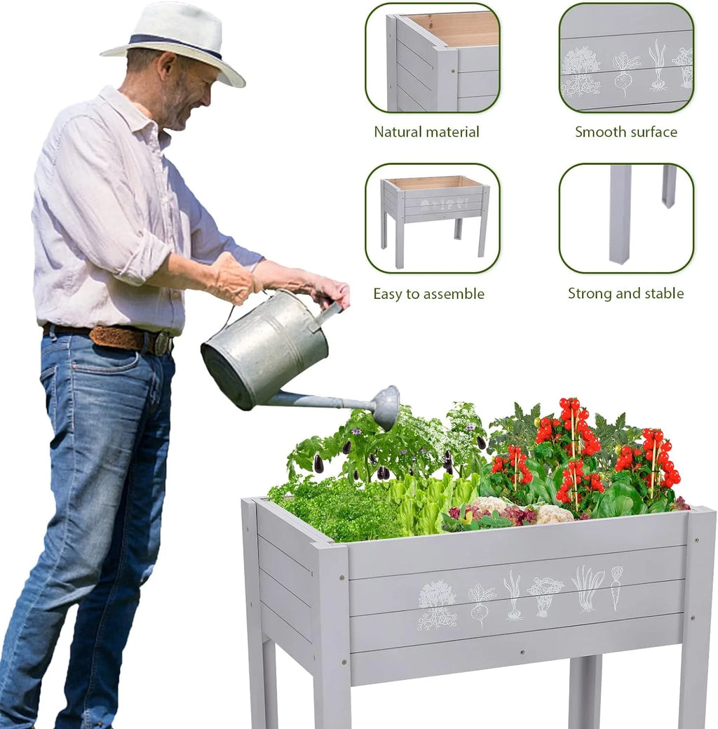 Wooden Raised Garden Bed I35386