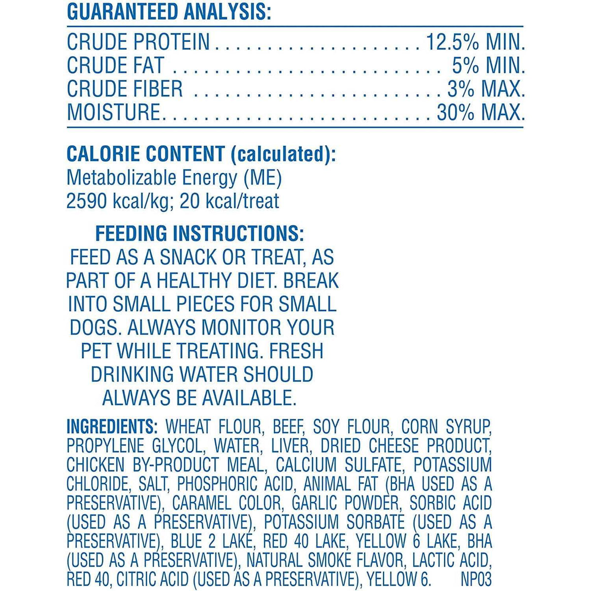 Beef Flavor Dog Treats W301
