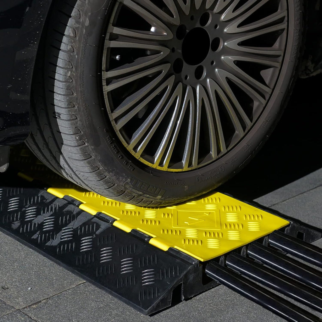 Cable Protector Ramp Pack of 2 PVC Rubber Heavy Duty 55000lbs Capacity M923