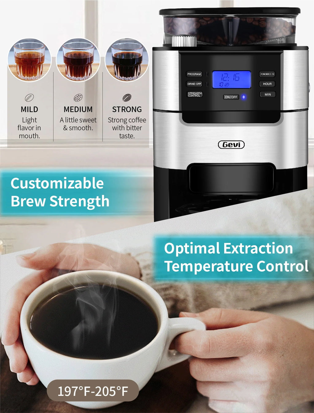 10-Cup Programmable Grind and Brew Coffee Maker F20039