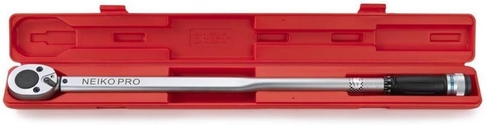 3/4” Drive Adjustable Click Torque Wrench, 50-300 Foot-Pound, Chrome Vanadium Steel E560303