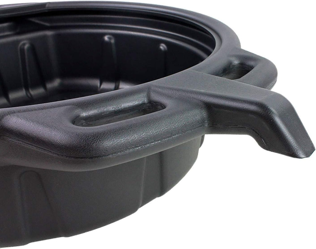 Black 2 Gallon Portable Oil Drain Pan J395
