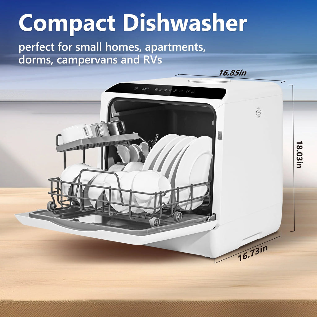 Portable Mini Countertop Dishwasher with 5-Liter Water Tank T2397