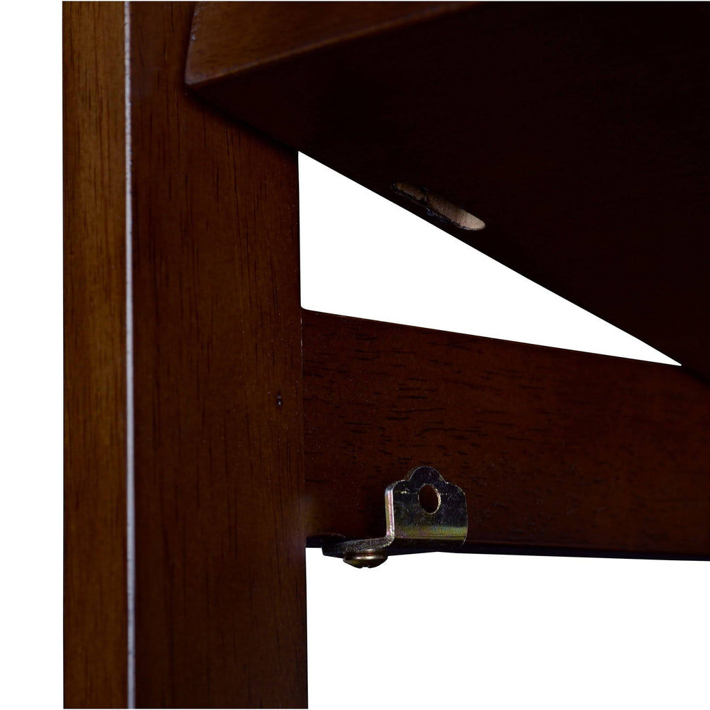 Mocha Walnut Square Folding Bookcase E1891