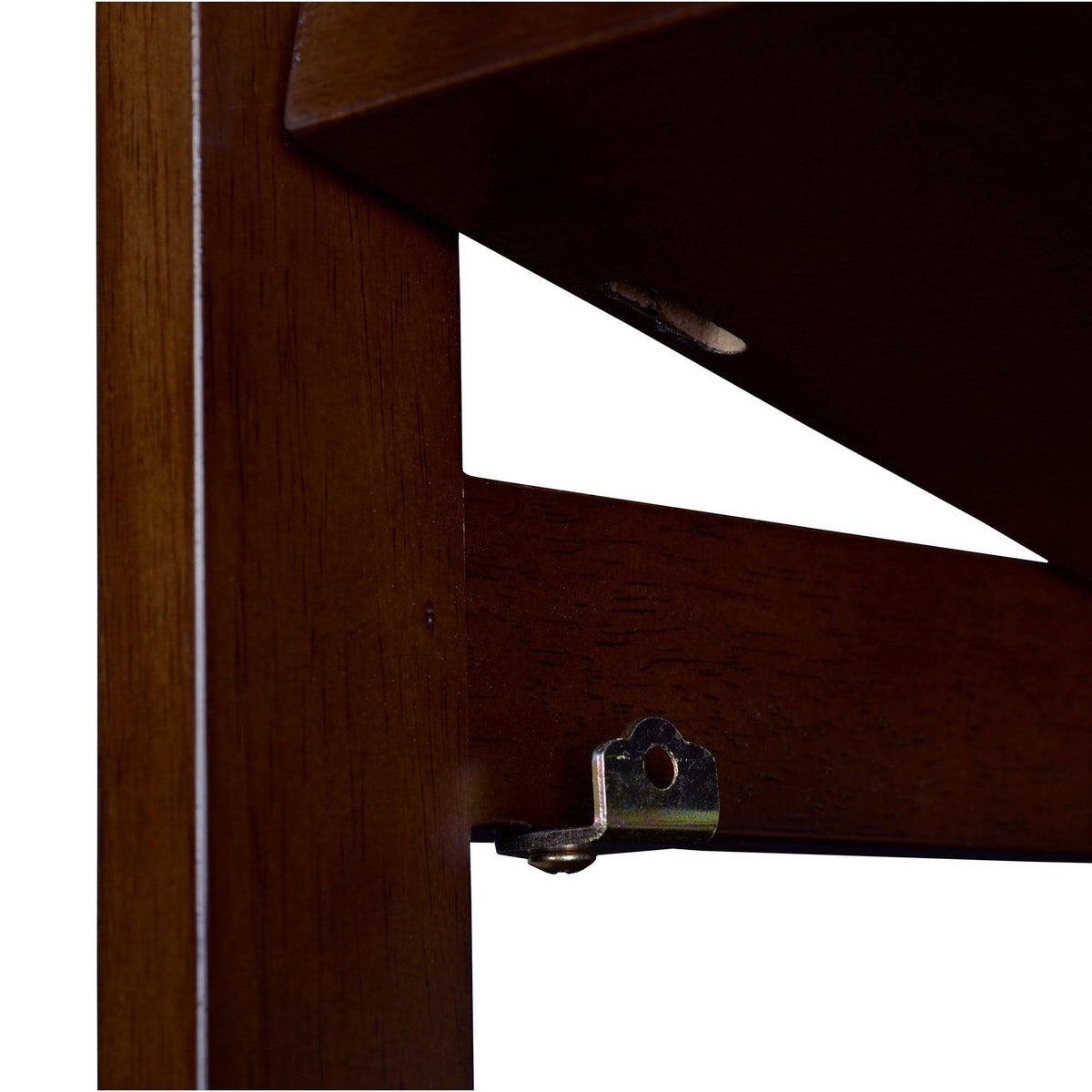 Mocha Walnut Square Folding Bookcase E1891