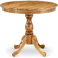 Round Dining Table Natural Acacia Finish B4870