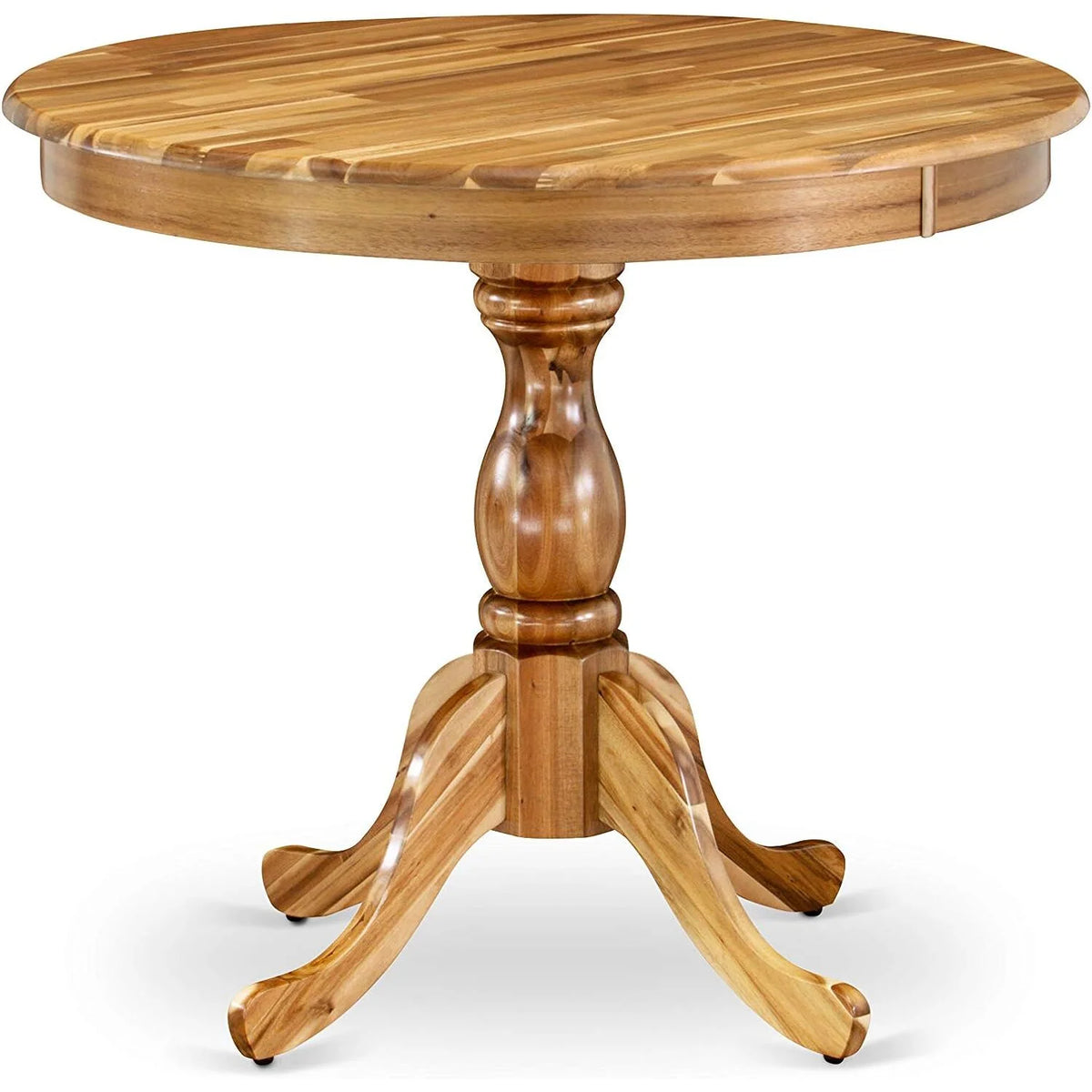 Round Dining Table Natural Acacia Finish B4870