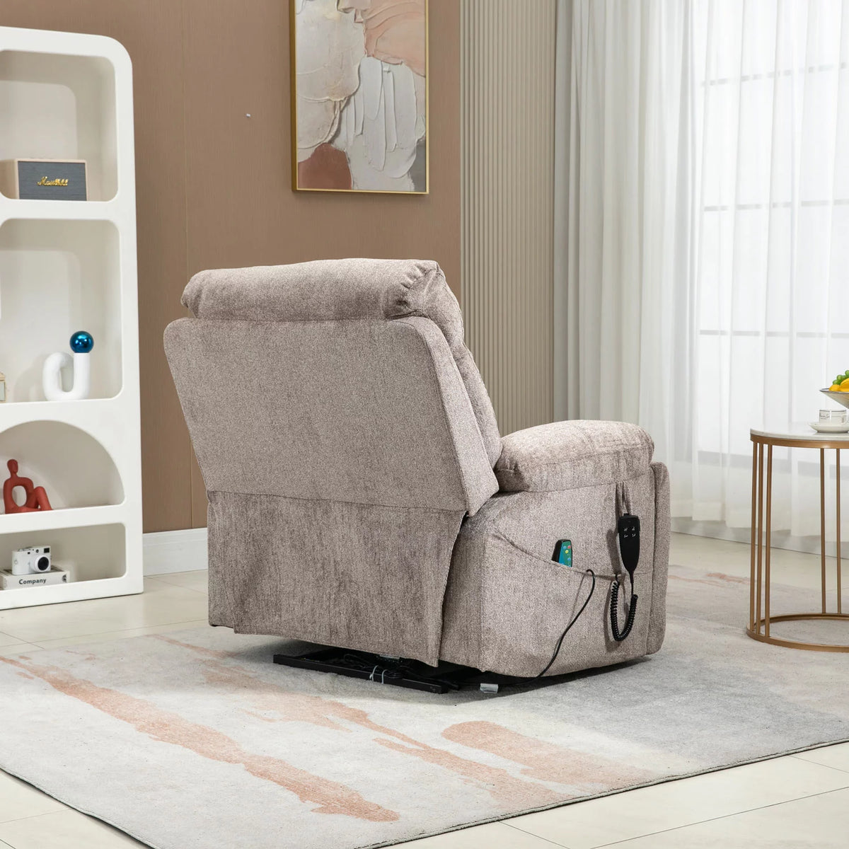 Oversized Dual Motor Power Lift Recliner Chair with Massage and Heat A1349