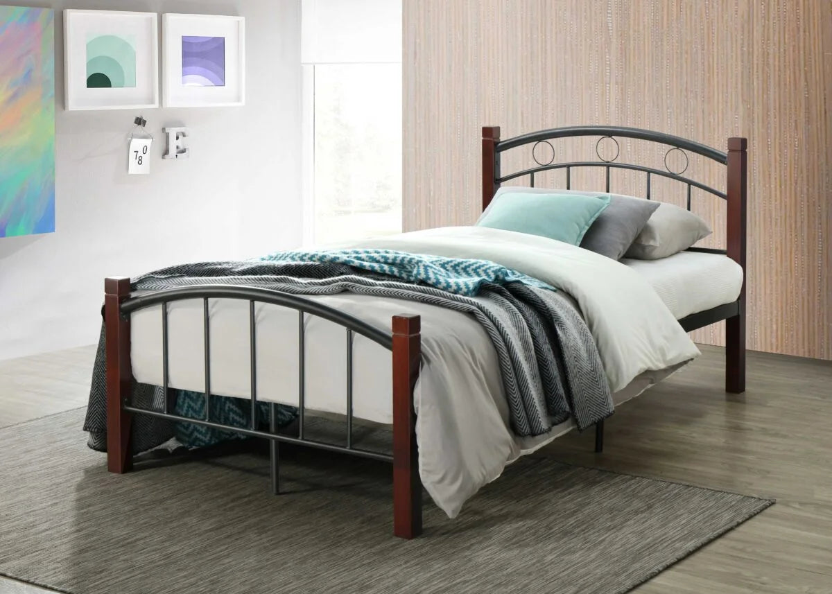 Metal Platform Bed with Headboard and Footboard Full Size P41417