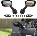 Folding Front Door Rear View Side Mirrors for Can-Am Maverick X3 / X3 MAX 2017-2021, 2PCS G16332