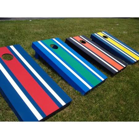 Striped Tournament Cornhole Set V11180